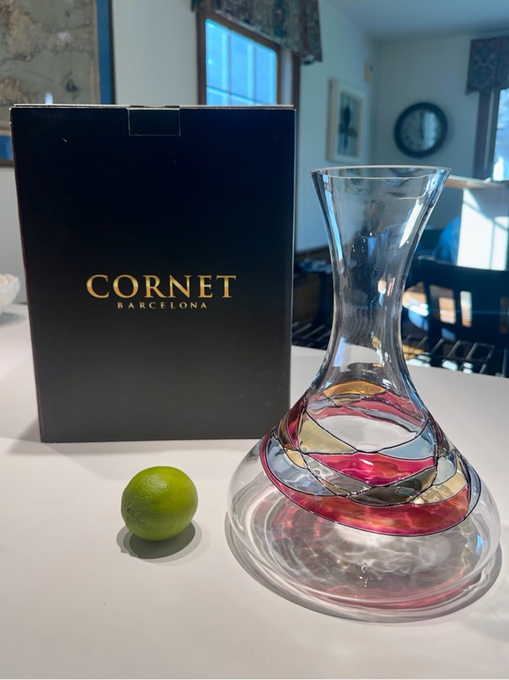 Sagrada Multicolor Crystal Wine Decanter - 59oz